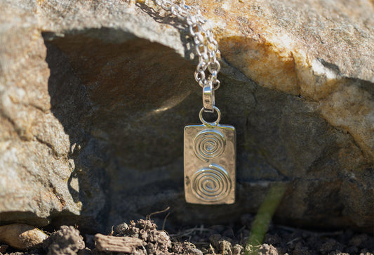 Neolithic Double Spiral Pendant