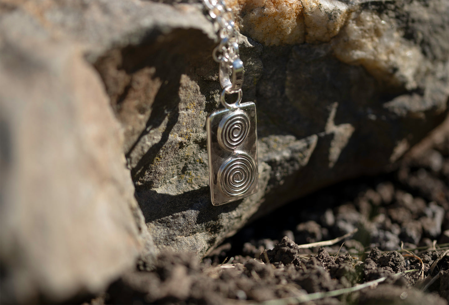 Neolithic Double Spiral Pendant