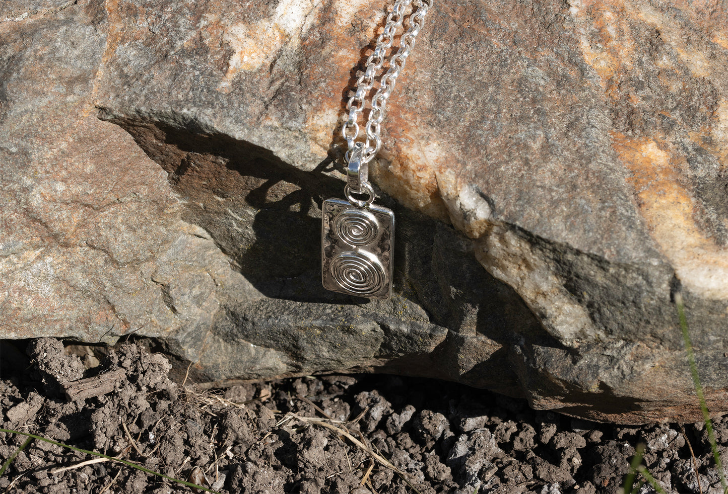 Neolithic Double Spiral Pendant