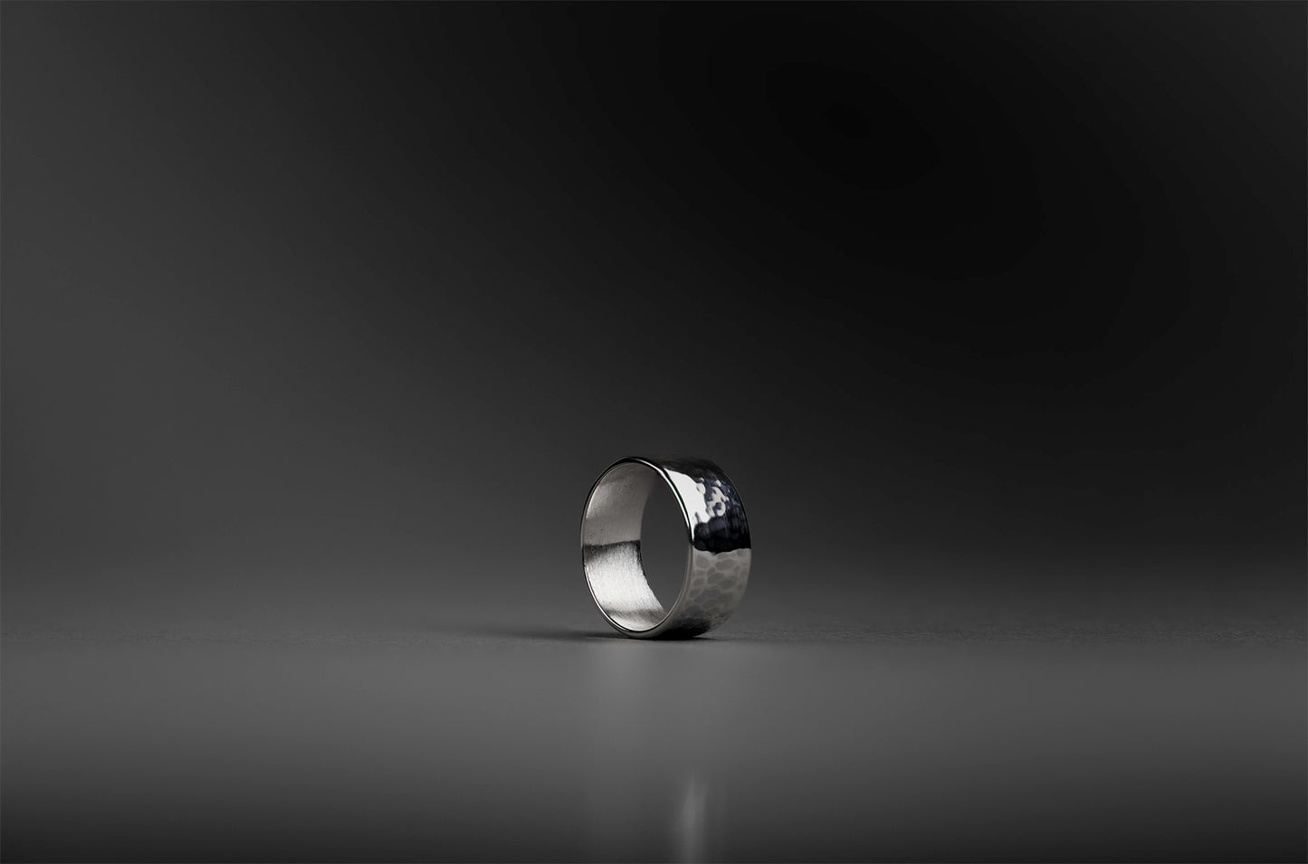 Ball Peen, Textured, Sterling Silver Ring, Hallmarked