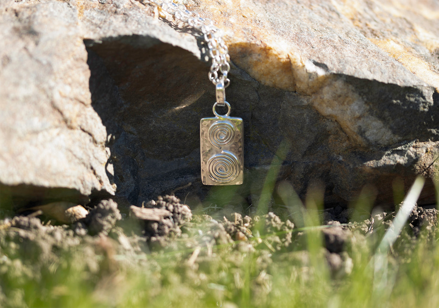 Neolithic Double Spiral Pendant