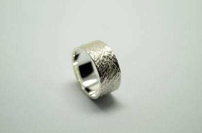 Silver Textured Ring