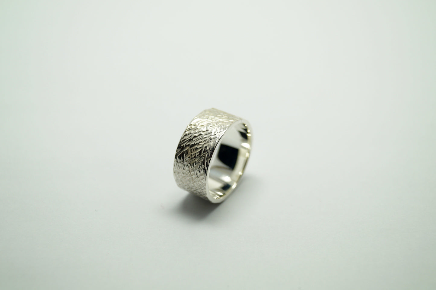 Silver Textured Ring