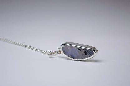 Tourmalated Rainbow Moonstone Pendant - Eamon ó Broin Jewellery