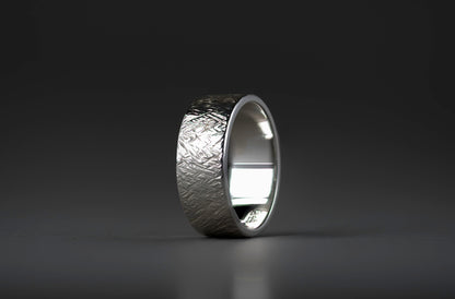 Silver Textured Ring