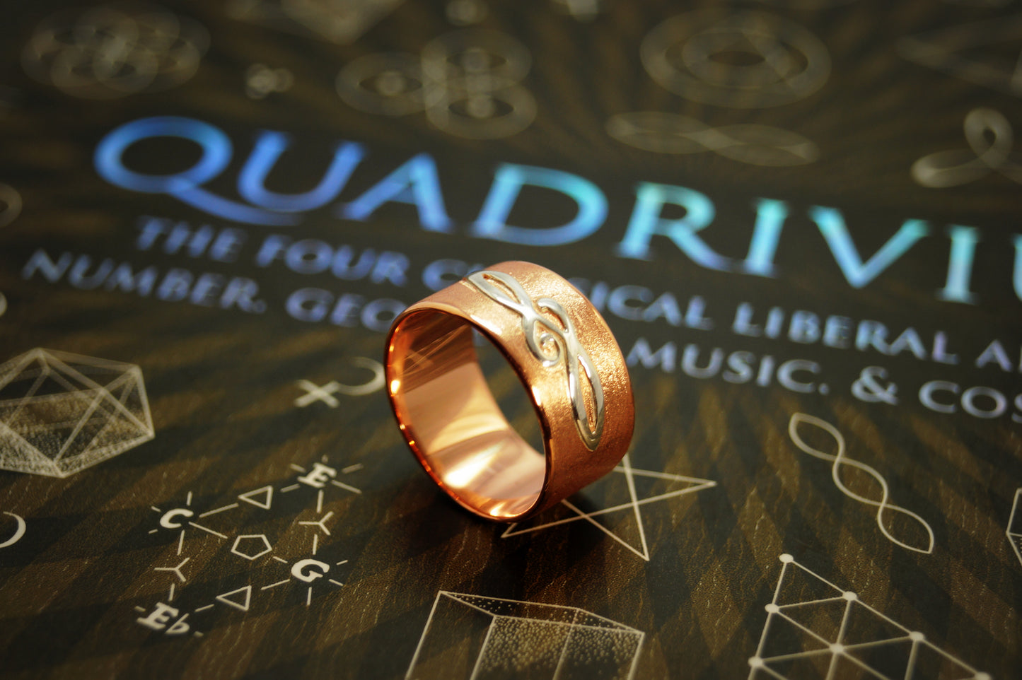 copper ring with Celtic Design