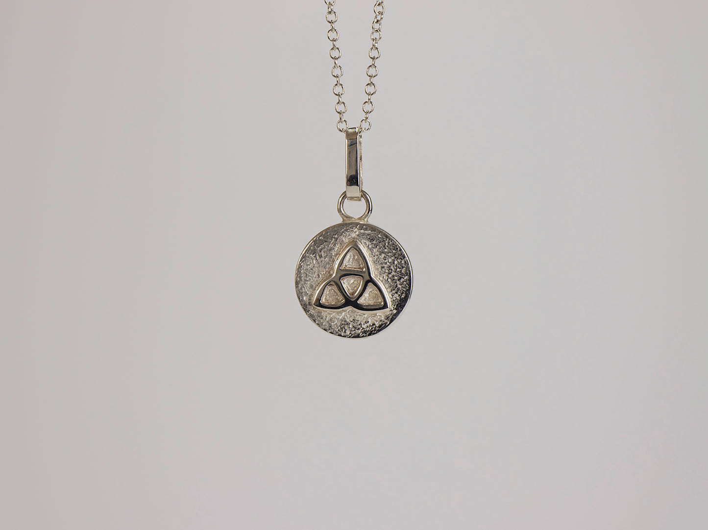 Triquetra, Celtic Pendant,925 Sterling Silver Disc, Solid Silver, Celtic Jewellery, Ancient Wisdom, Crafted from Dublin, Ireland, Irish Gift