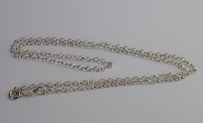 Oval Belcher Chain - 925 Sterling Silver- Handcrafted - 3mm Links